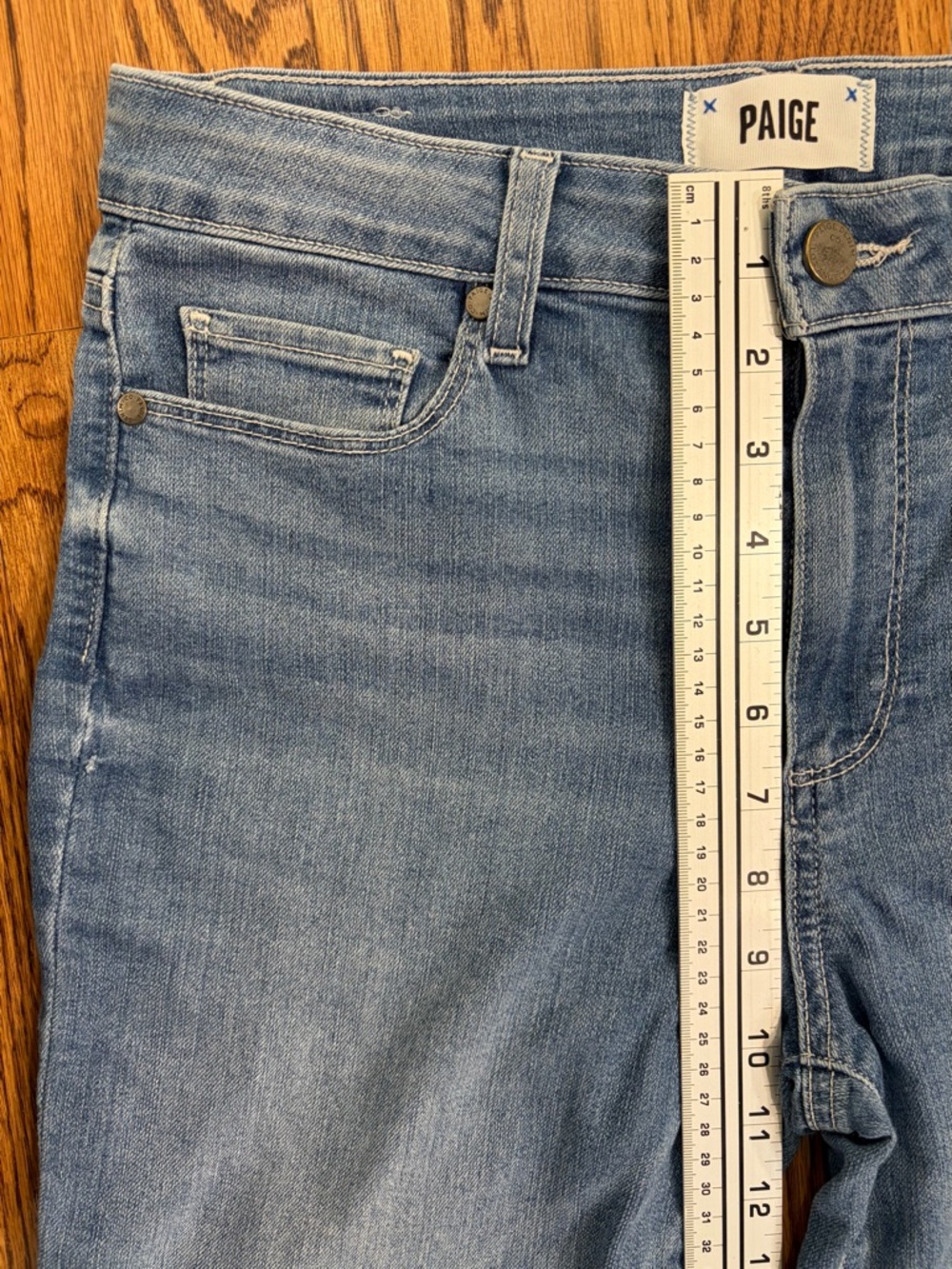 PAIGE Rory Cropped Flare Jeans Abelina size 29 - Picture 7 of 11